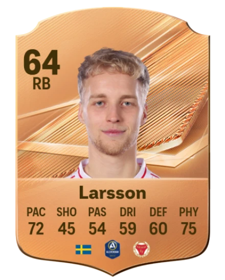 Larsson 64 Common RB FC 26 card