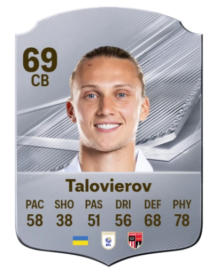 Talovierov 69 Silver CB FC 27 card