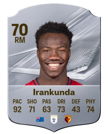 Irankunda 70 Silver RM FC 27 card