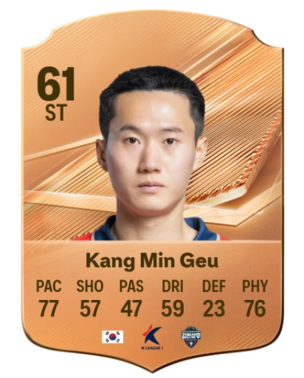 Kang Min Geu 61 Bronze ST FC 27 card