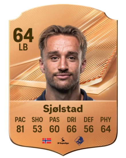 Sjølstad 64 Bronze LB FC 27 card