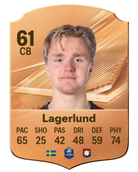 Lagerlund 61 Bronze CB FC 27 card