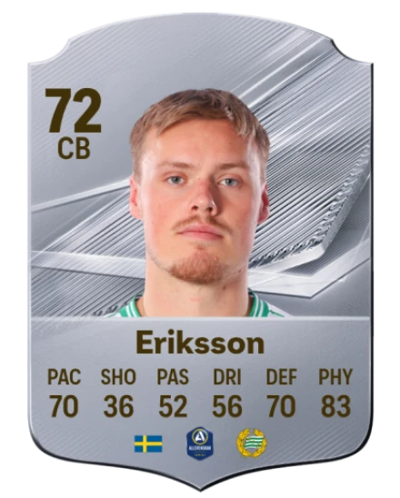 Eriksson 72 Common CB FC 26 card