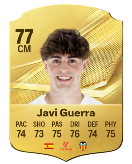 Javi Guerra 77 Common CM FC 26 card