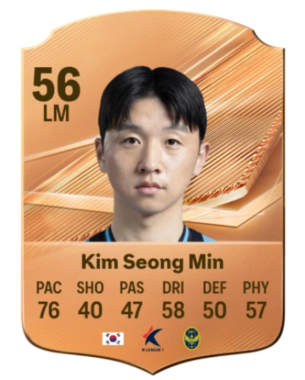 Kim Seong Min 56 Bronze LM FC 27 card