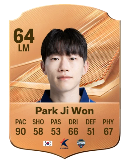Park Ji Won 64 Bronze LM FC 27 card
