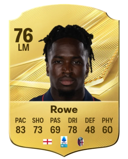Rowe 76 Rare LM FC 26 card