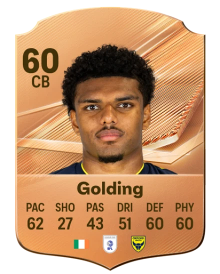 Golding 60 Bronze CB FC 27 card