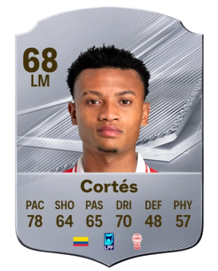 Cortés 68 Silver LM FC 27 card