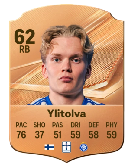 Ylitolva 62 Rare RB FC 26 card