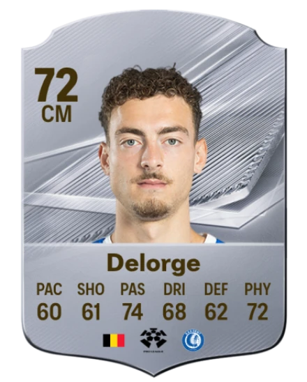 Delorge 72 Common CM FC 26 card