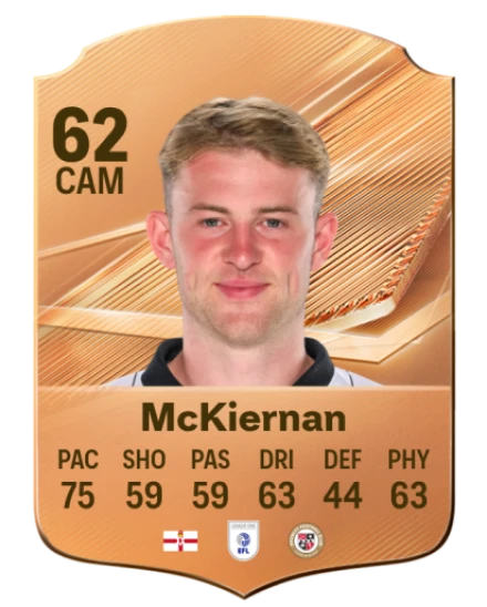 McKiernan 62 Bronze CAM FC 27 card