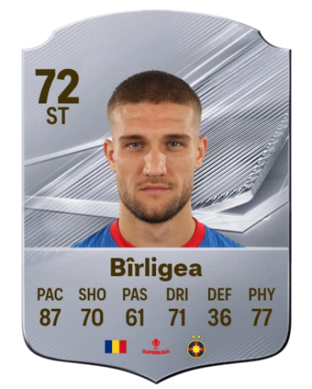 Bîrligea 72 Rare ST FC 26 card
