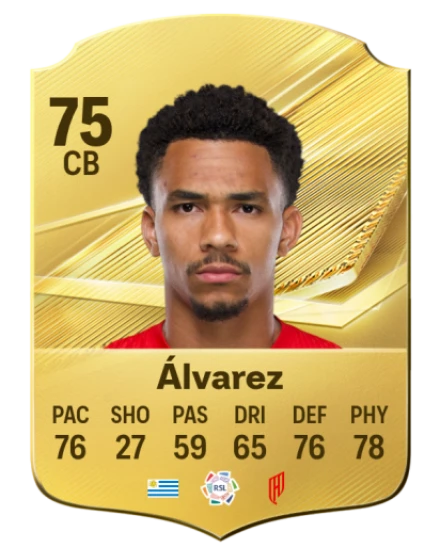 Álvarez 75 Gold CB FC 27 card