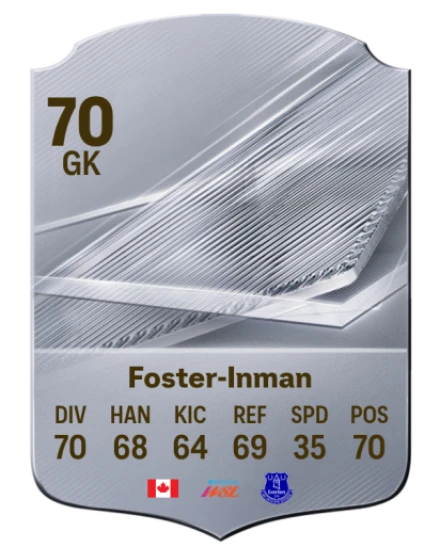 Foster-Inman 70 Silver GK FC 27 card