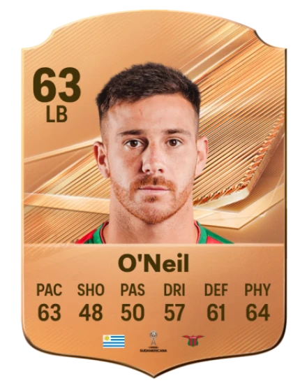 O'Neil 63 Bronze LB FC 27 card