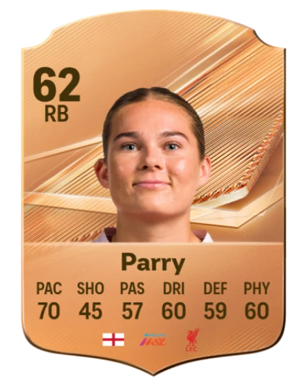 Parry 62 Bronze RB FC 27 card
