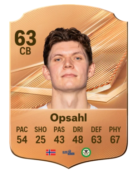 Opsahl 63 Bronze CB FC 27 card
