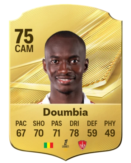 Doumbia 75 Common CAM FC 26 card