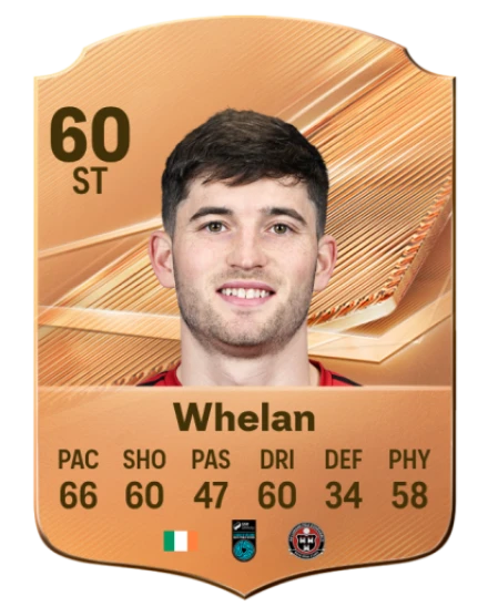 Whelan 60 Bronze ST FC 27 card