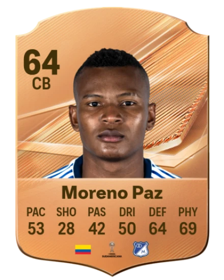 Moreno Paz 64 Bronze CB FC 27 card