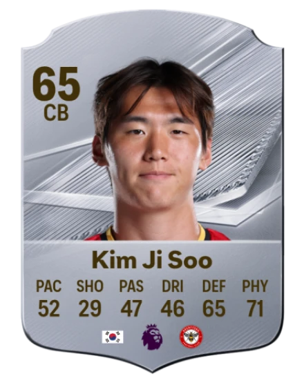 Kim Ji Soo 65 Silver CB FC 27 card