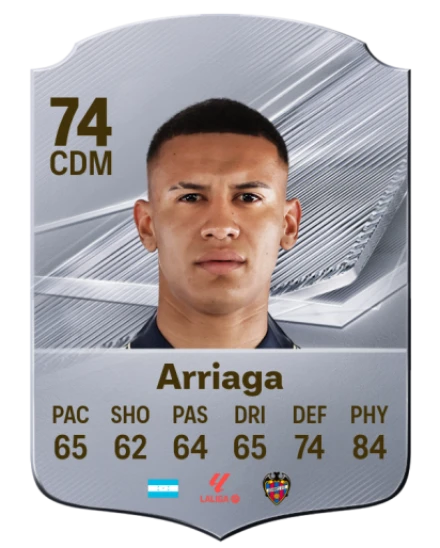 Arriaga 74 Silver CDM FC 27 card