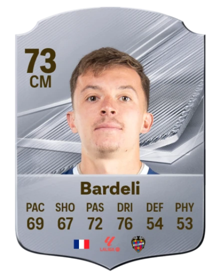 Bardeli 73 Silver CM FC 27 card