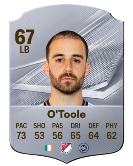 O'Toole 67 Silver LB FC 27 card