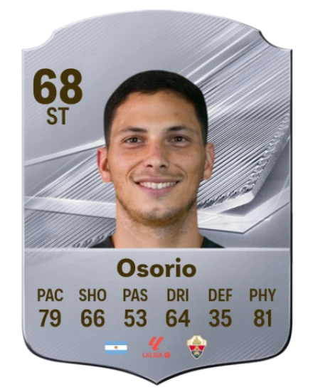 Osorio 68 Silver ST FC 27 card