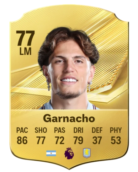 Garnacho 77 Common LM FC 26 card
