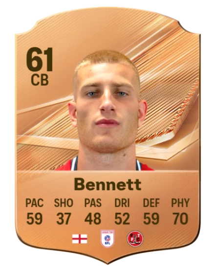 Bennett 61 Bronze CB FC 27 card