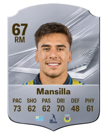 Mansilla 67 Silver RM FC 27 card