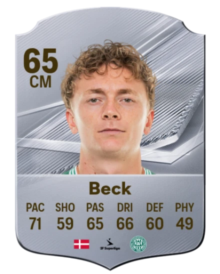 Beck 65 Silver CM FC 27 card