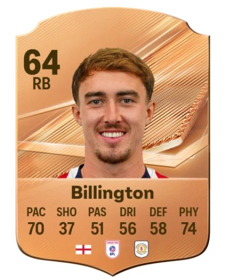 Billington 64 Common RB FC 26 card