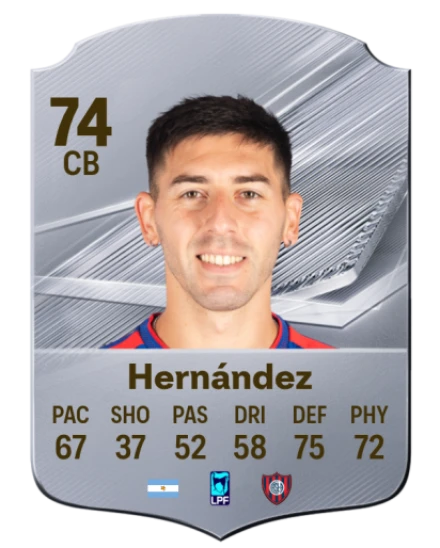 Hernández 74 Common CB FC 26 card