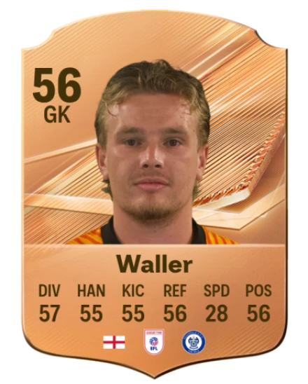 Waller 56 Bronze GK FC 27 card