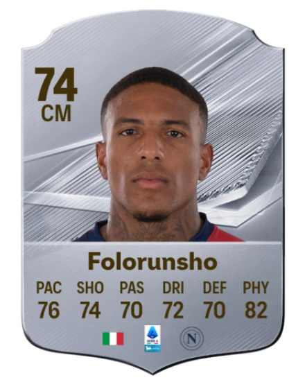 Folorunsho 74 Silver CM FC 27 card