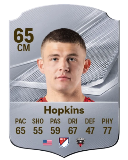 Hopkins 65 Silver CM FC 27 card
