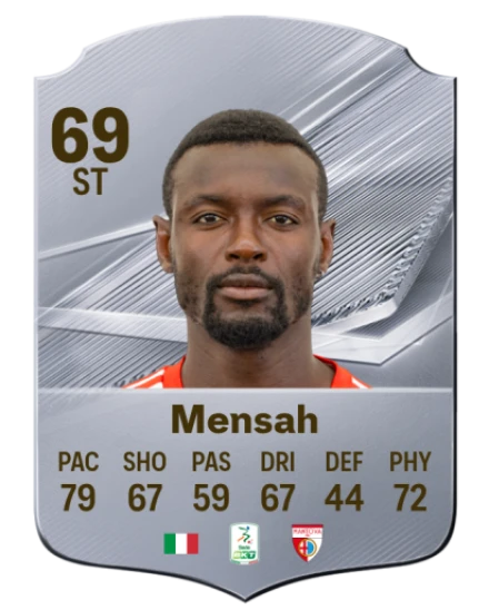 Mensah 69 Rare ST FC 26 card