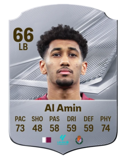 Al Amin 66 Silver LB FC 27 card