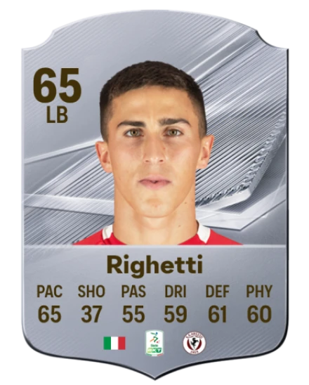Righetti 65 Silver LB FC 27 card