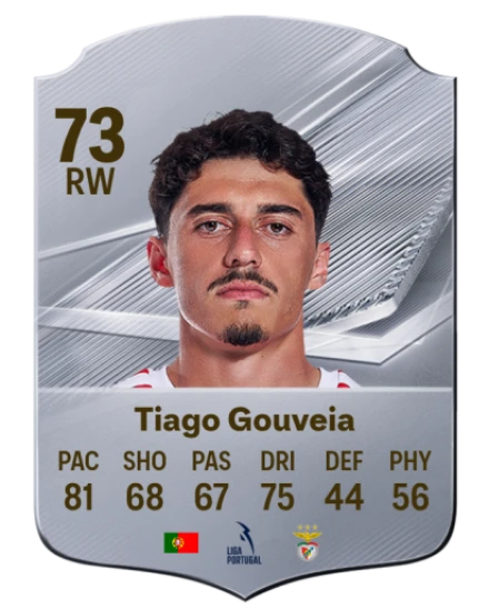 Tiago Gouveia 73 Common RW FC 26 card