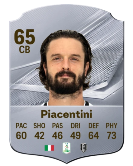 Piacentini 65 Silver CB FC 27 card
