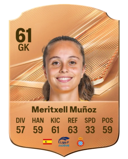 Meritxell Muñoz 61 Bronze GK FC 27 card