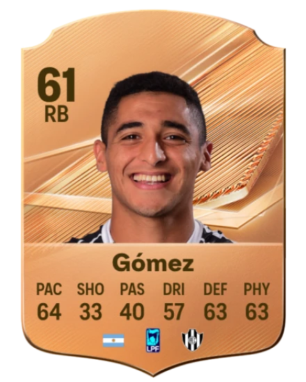 Gómez 61 Bronze RB FC 27 card