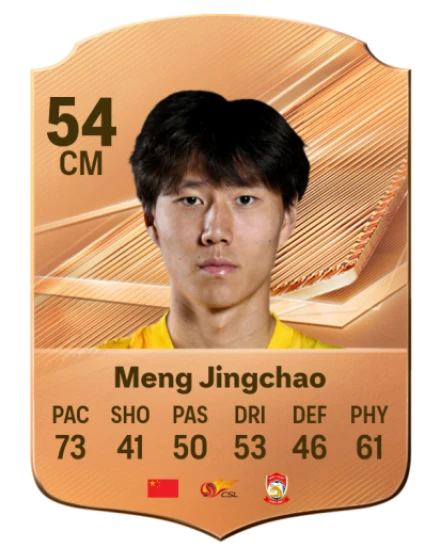 Meng Jingchao 54 Bronze CM FC 27 card