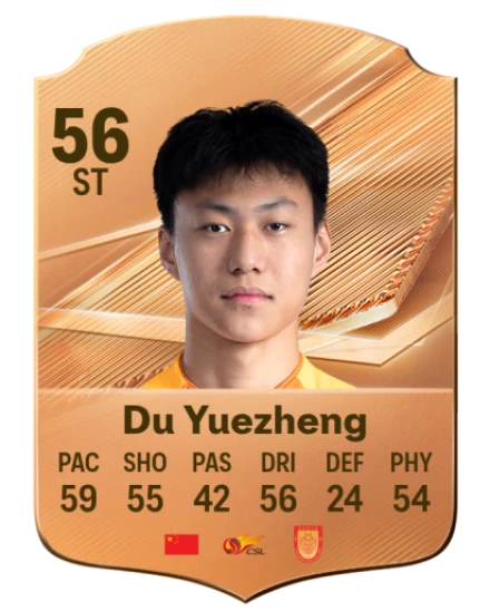 Du Yuezheng 56 Bronze ST FC 27 card
