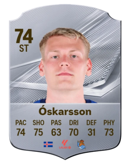 Óskarsson 74 Silver ST FC 27 card