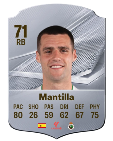 Mantilla 71 Common RB FC 26 card